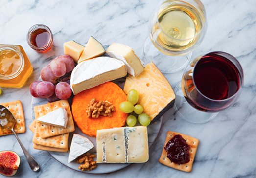 Tip 9: Pair wines with cheeses of equal intensity and regions